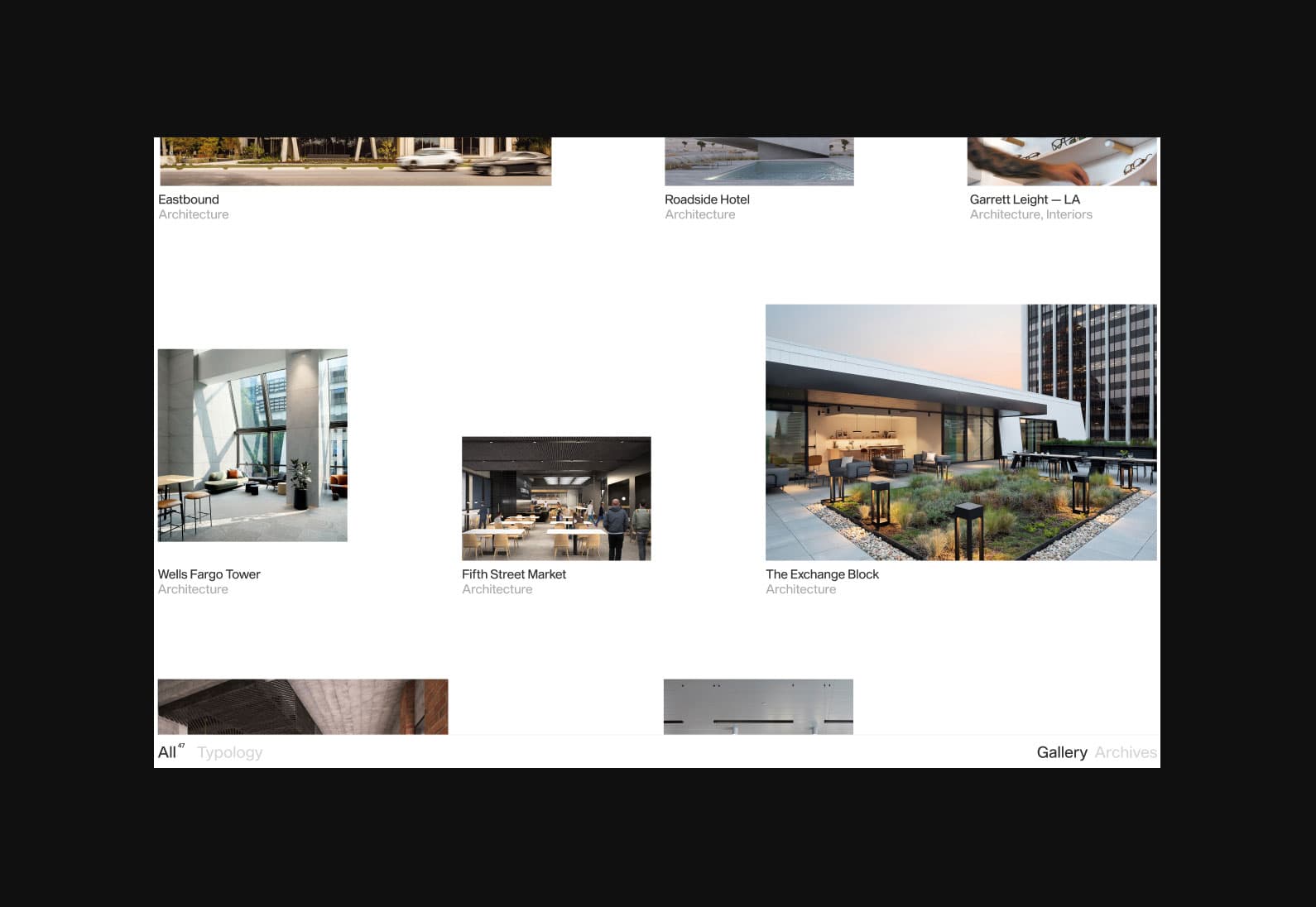 Screenshot of the West Of West projects home page